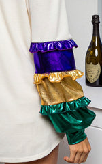 Fat Tuesday Ruffle Sleeve Top