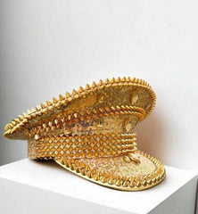 Mardi Gras Captain Hat-Gold