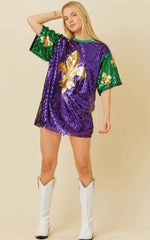 Wee￼ziana Fleur De Lis Sequin Top